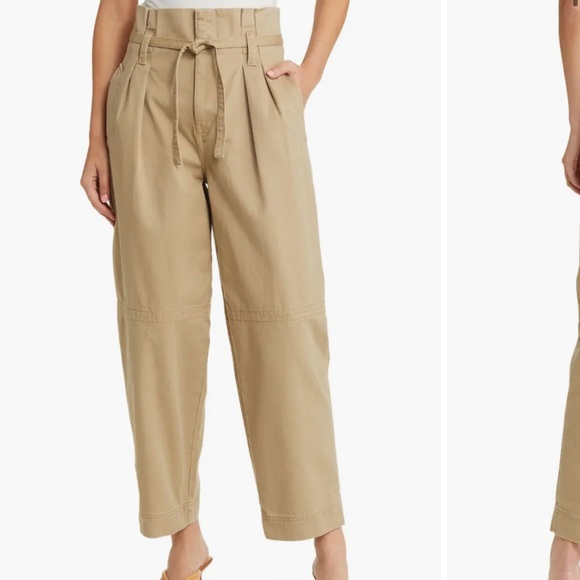 Madewell Tan Paperbag Waist Chino Pants - Picture 7 of 8